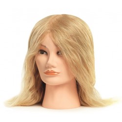 Bratt szőke babafej humán hajjal, 35-40 cm Bratt szőke babafej humán hajjal, 35-40 cm